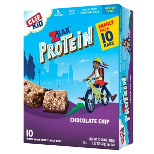 CLIF Kid ZBAR Protein Chocolate Chip Snack Bars - 10ct