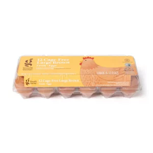 Cage-Free Fresh Grade A Large Brown Eggs - 12ct