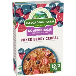Cascadian Farm No Added Sugar Mixed Berry Cereal - 12.2oz