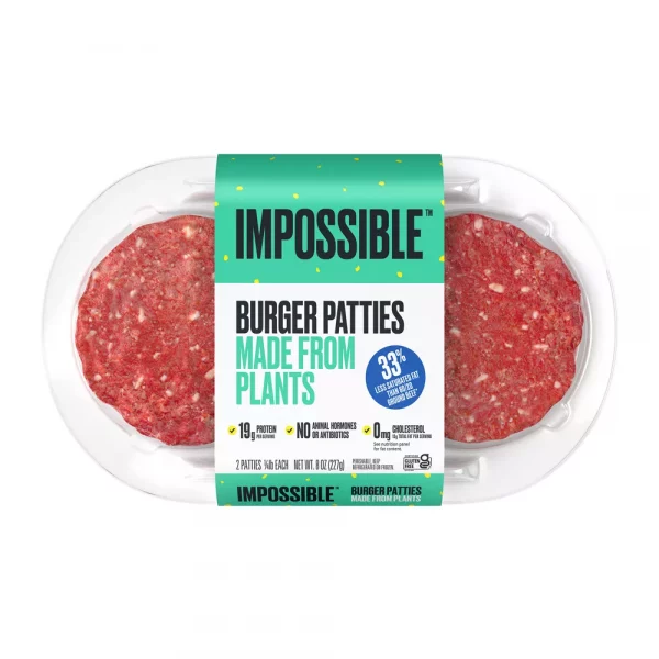 Impossible Burger Plant-Based Patties - 8oz
