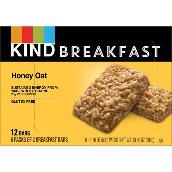 Kind Breakfast Honey Oat Bars - 6ct