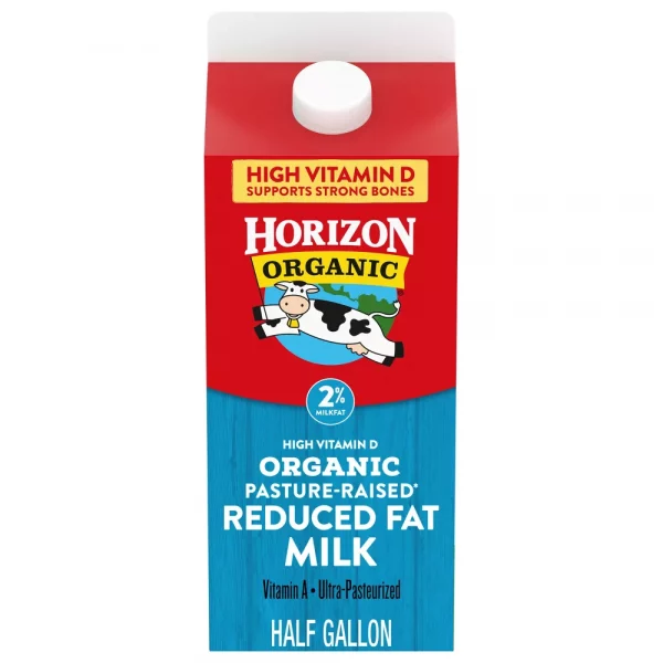 Organic 2 Percent Reduced Fat Milk - 0.5gal